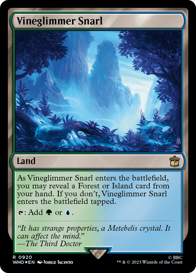 Vineglimmer Snarl (Surge Foil) [Doctor Who] MTG Single Magic: The Gathering  | Multizone: Comics And Games