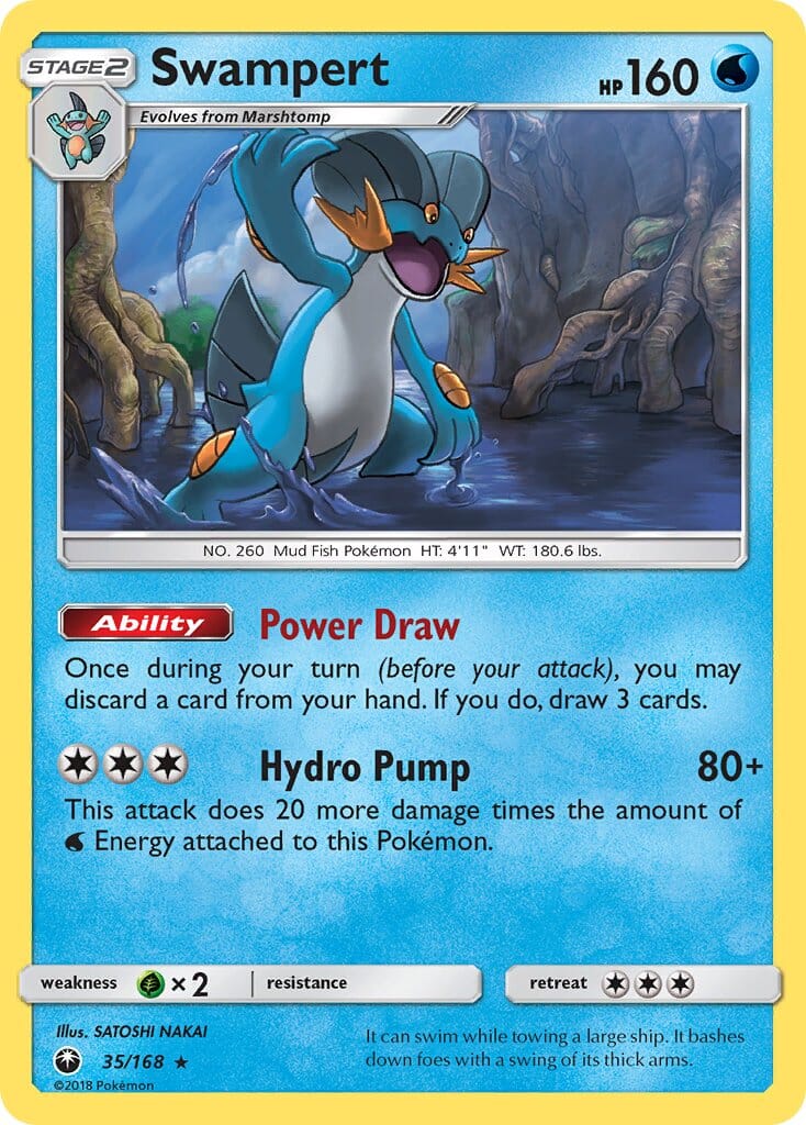 Swampert (35/168) (Theme Deck Exclusive) [Sun & Moon: Celestial Storm] Pokemon Single Pokémon  | Multizone: Comics And Games