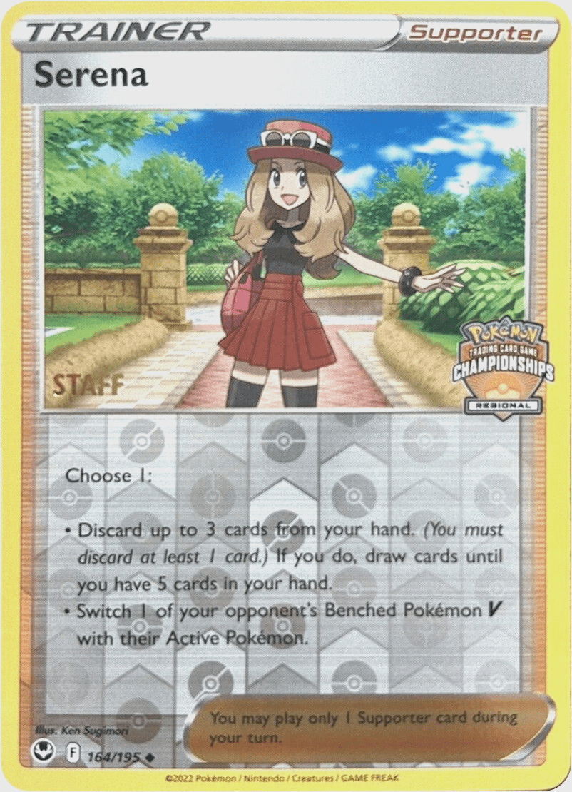 Serena (164/195) (Staff Regional Championships) [League & Championship Cards] Pokemon Single Pokémon  | Multizone: Comics And Games