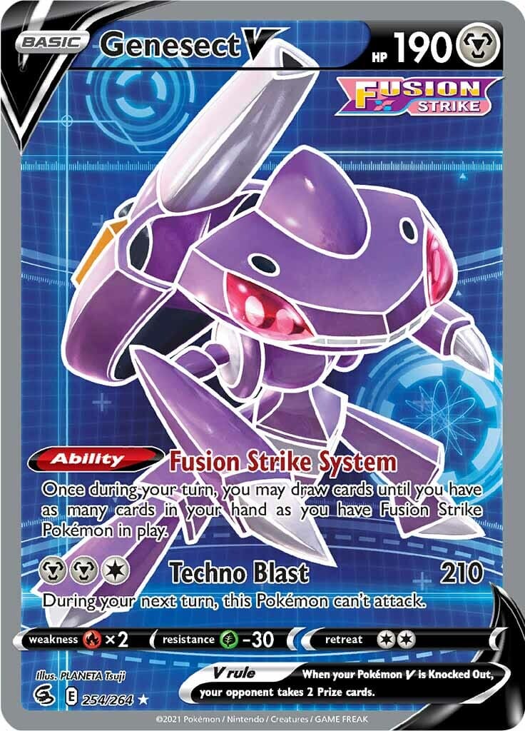Genesect V (254/264) [Sword & Shield: Fusion Strike] Pokemon Single Pokémon  | Multizone: Comics And Games