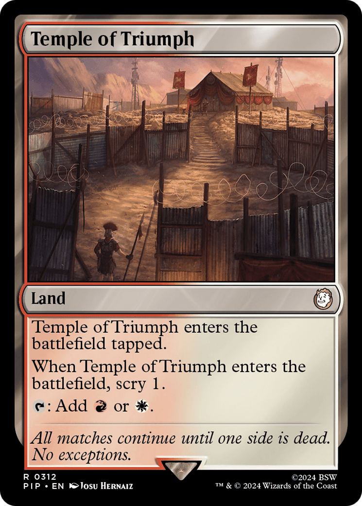 Temple of Triumph [Fallout] MTG Single Magic: The Gathering  | Multizone: Comics And Games