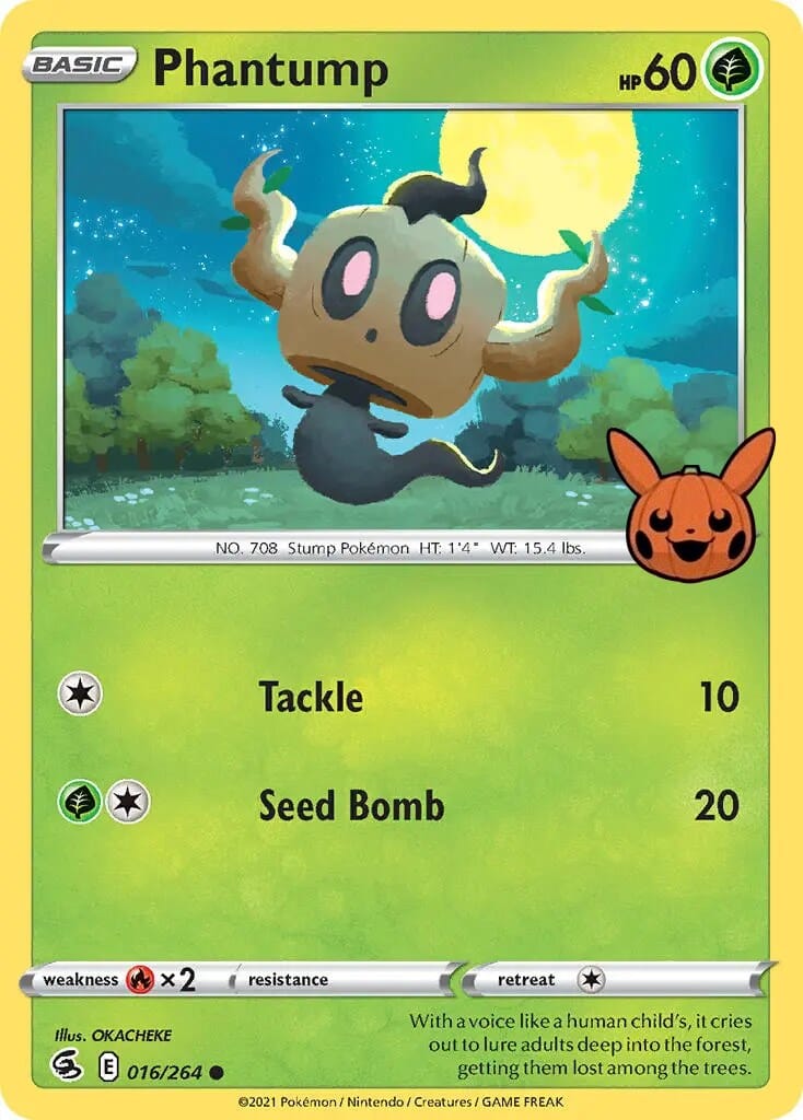 Phantump (016/264) [Trick or Trade] Pokemon Single Pokémon  | Multizone: Comics And Games