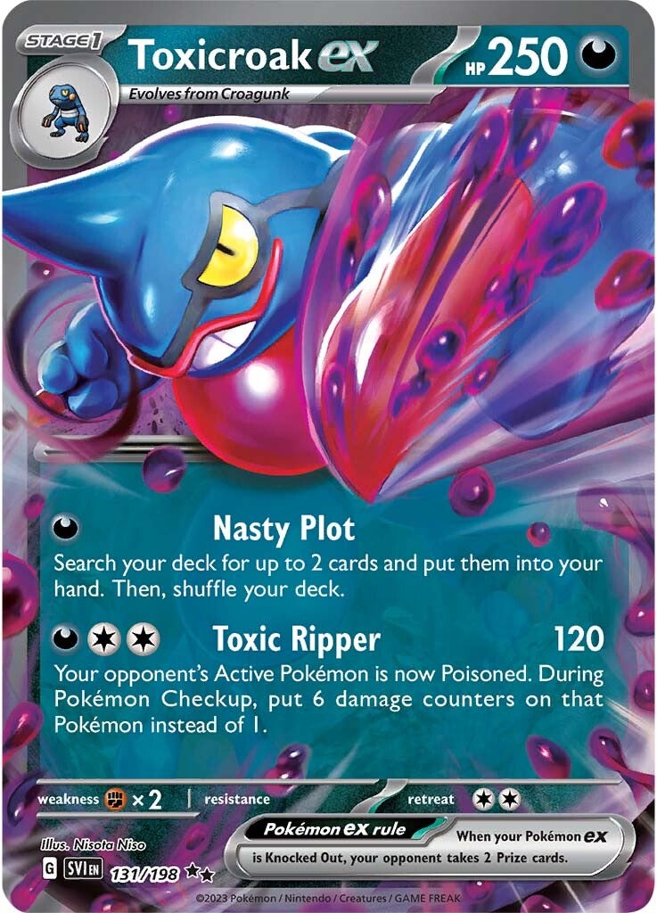 Toxicroak ex (131/198) [Scarlet & Violet: Base Set] Pokemon Single Pokémon  | Multizone: Comics And Games