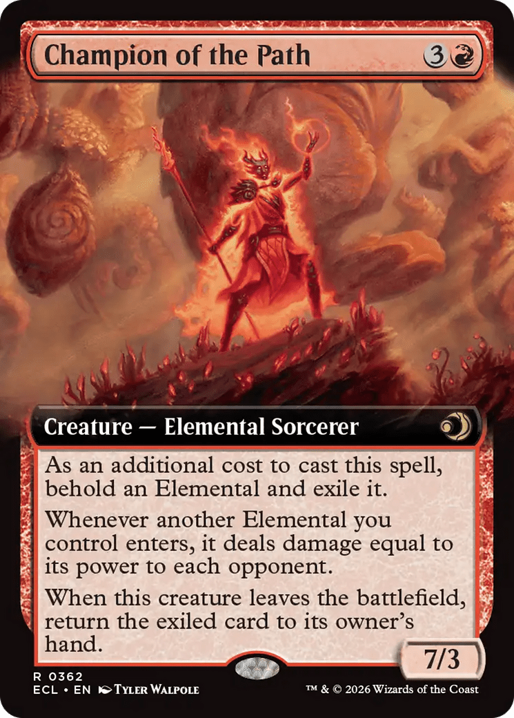 Champion of the Path (Extended Art) [Lorwyn Eclipsed] MTG Single Magic: The Gathering  | Multizone: Comics And Games