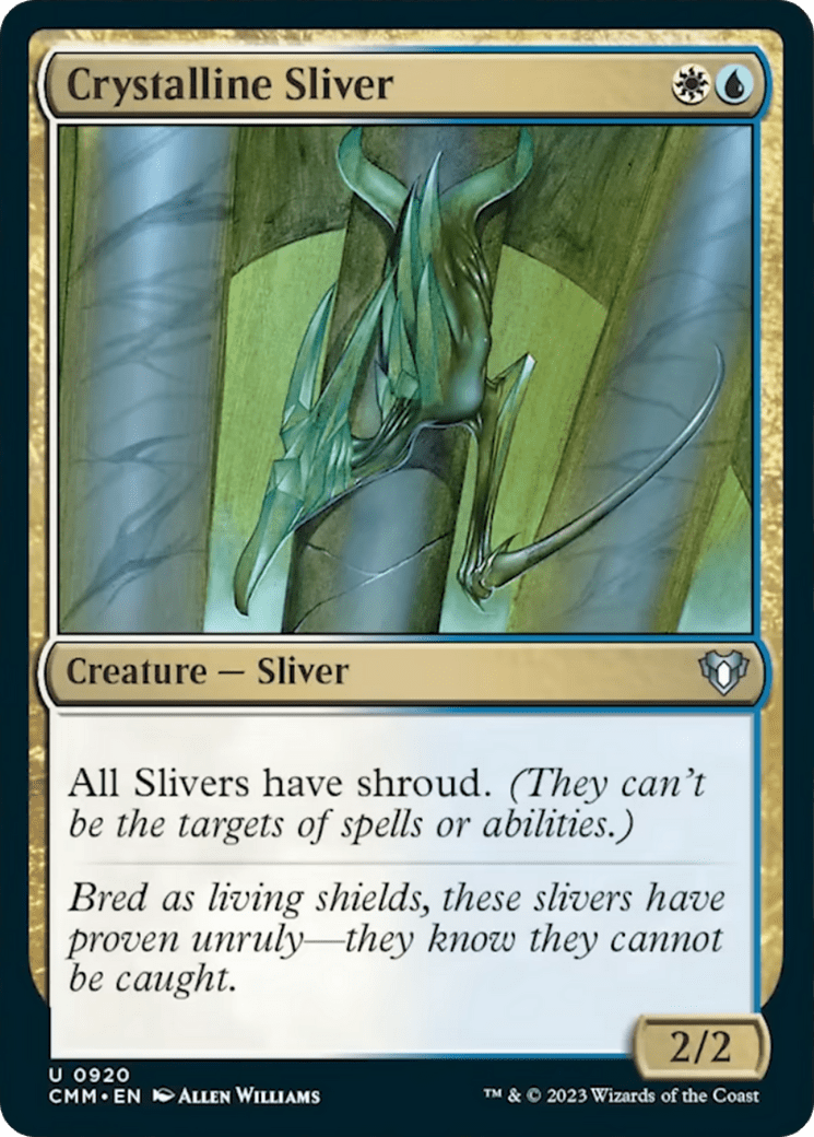 Crystalline Sliver [Commander Masters] MTG Single Magic: The Gathering  | Multizone: Comics And Games