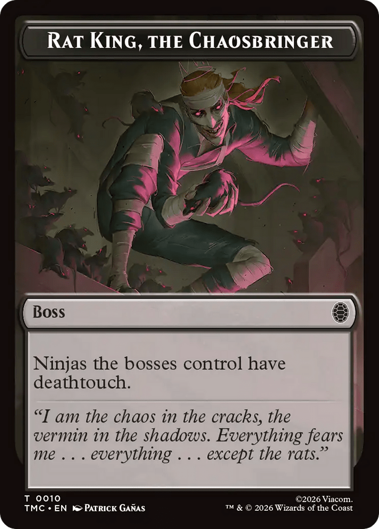 Rat King, The Chaosbringer [Teenage Mutant Ninja Turtles Commander Tokens] MTG Single Magic: The Gathering  | Multizone: Comics And Games