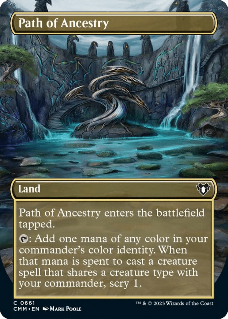 Path of Ancestry (Borderless Alternate Art) [Commander Masters] MTG Single Magic: The Gathering  | Multizone: Comics And Games