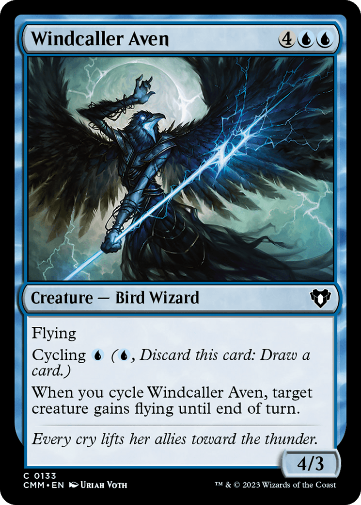 Windcaller Aven [Commander Masters] MTG Single Magic: The Gathering  | Multizone: Comics And Games