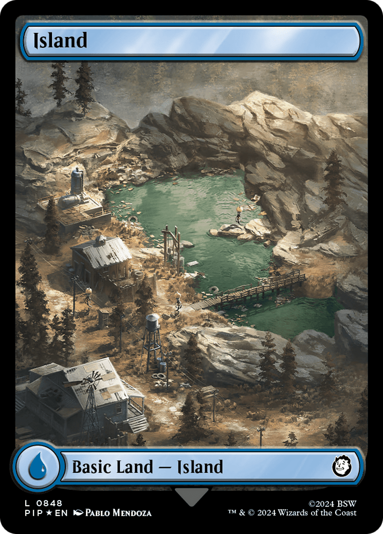 Island (0848) (Surge Foil) [Fallout] MTG Single Magic: The Gathering  | Multizone: Comics And Games