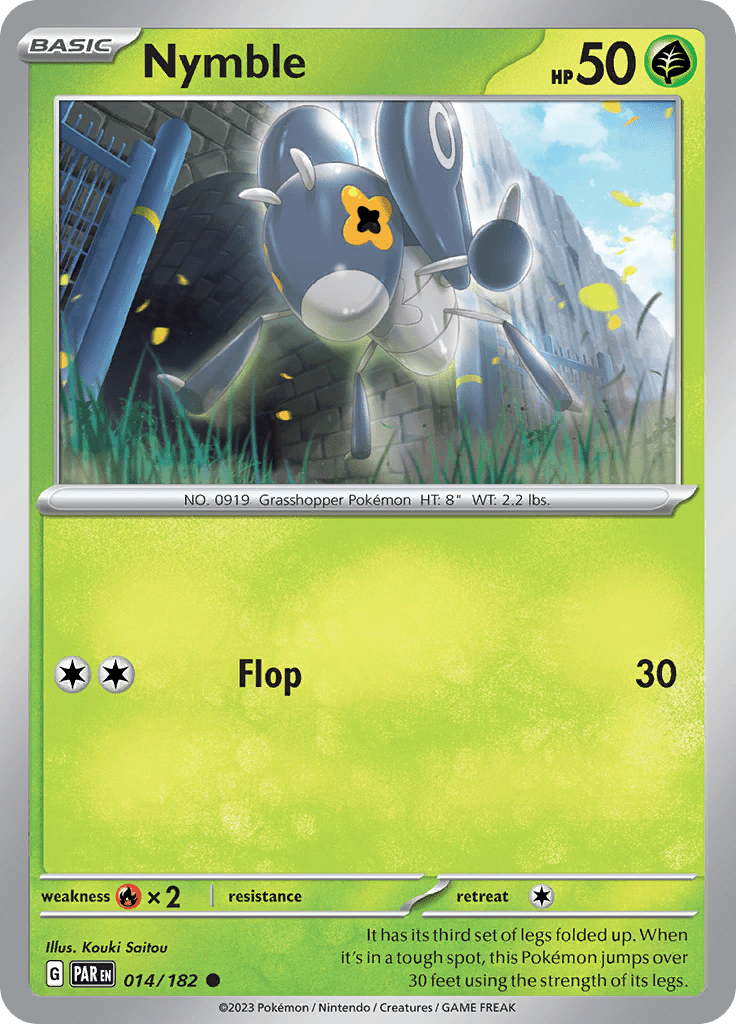 Nymble (014/182) [Scarlet & Violet: Paradox Rift] Pokemon Single Pokémon  | Multizone: Comics And Games