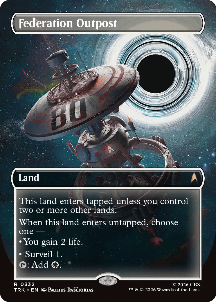 Federation Outpost (Borderless) [Star Trek] MTG Single Magic: The Gathering  | Multizone: Comics And Games