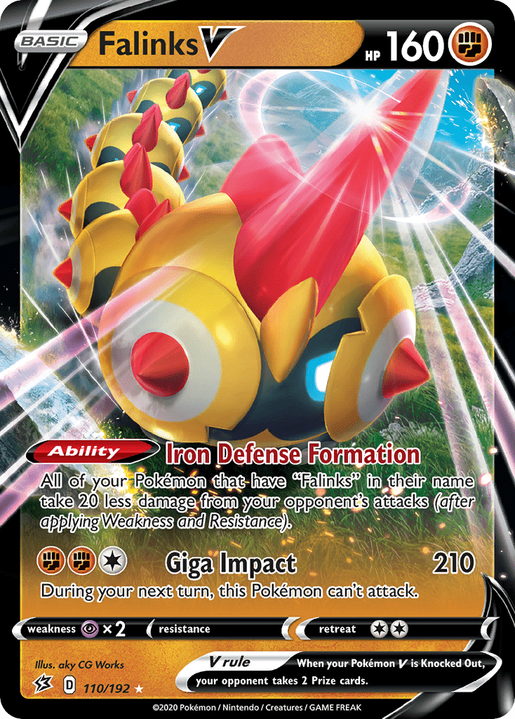 Falinks V (110/192) [Sword & Shield: Rebel Clash] Pokemon Single Pokémon  | Multizone: Comics And Games