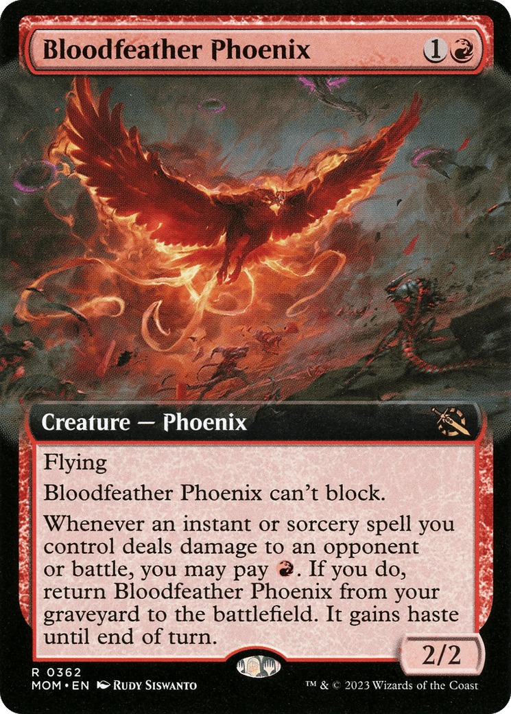 Bloodfeather Phoenix (Extended Art) [March of the Machine] | Multizone: Comics And Games