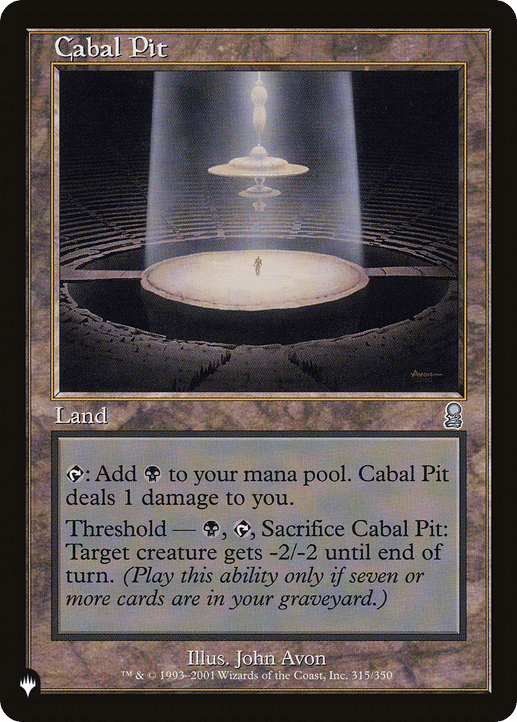Cabal Pit [The List] MTG Single Magic: The Gathering  | Multizone: Comics And Games
