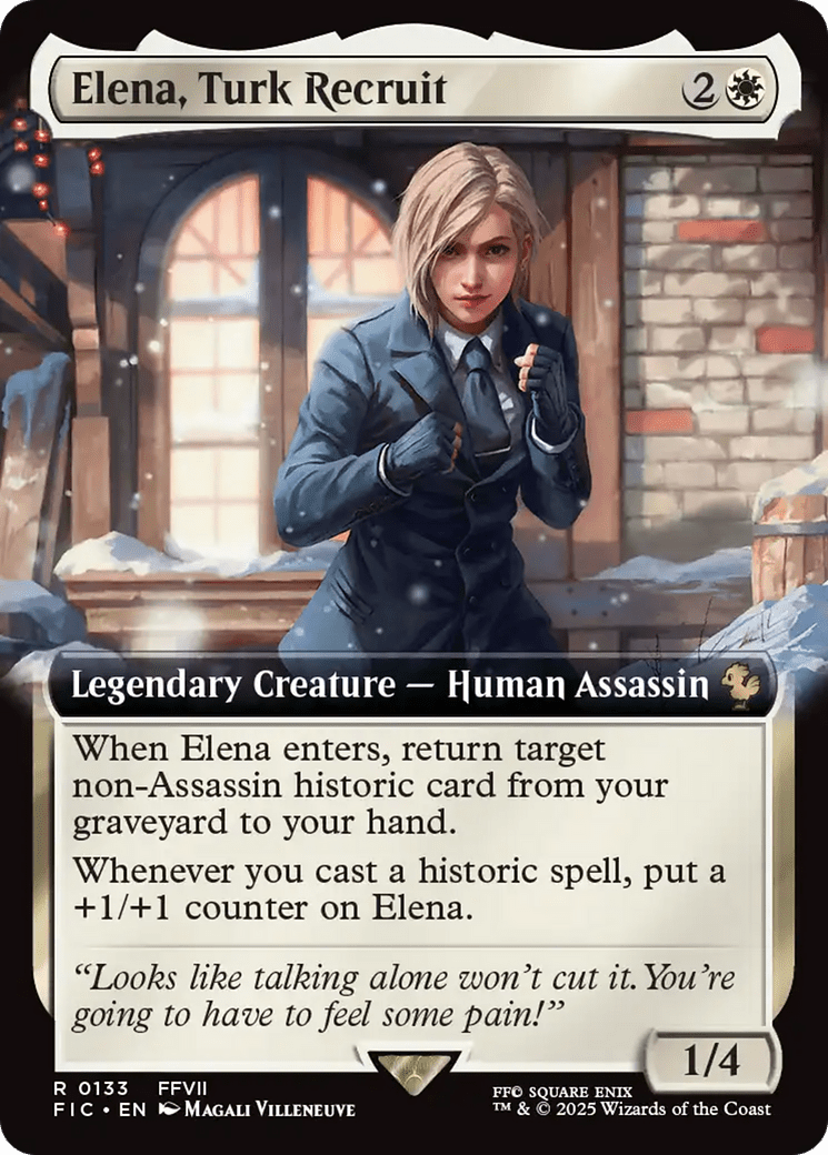 Elena, Turk Recruit (Extended Art) [FINAL FANTASY Commander] MTG Single Magic: The Gathering  | Multizone: Comics And Games