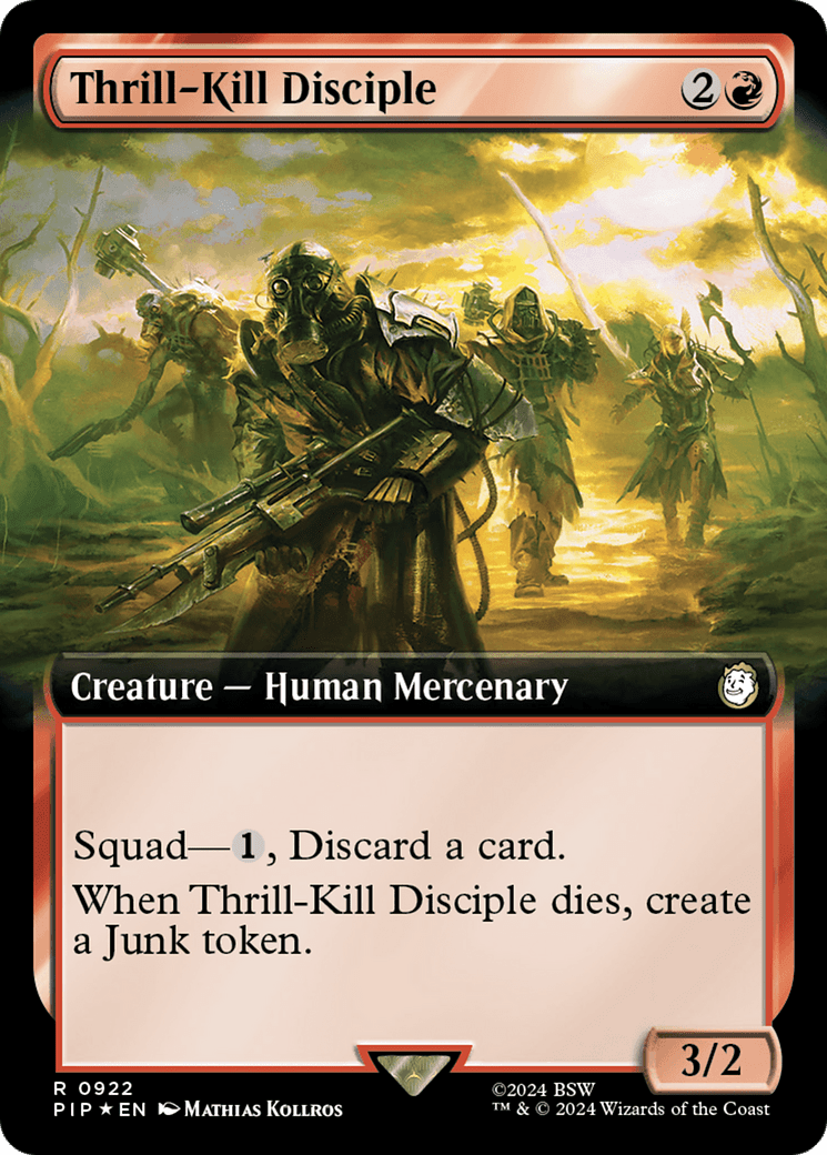 Thrill-Kill Disciple (Extended Art) (Surge Foil) [Fallout] MTG Single Magic: The Gathering  | Multizone: Comics And Games