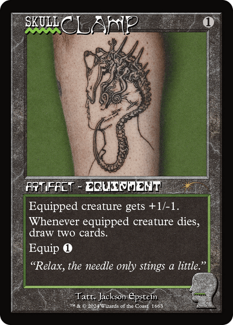 Skullclamp (Rainbow Foil) [Secret Lair Drop Series] MTG Single Magic: The Gathering  | Multizone: Comics And Games