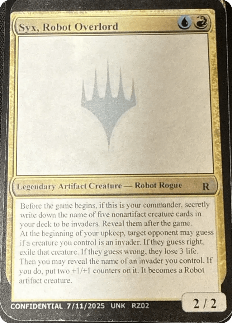Syx, Robot Overlord [Unknown Event] MTG Single Magic: The Gathering  | Multizone: Comics And Games