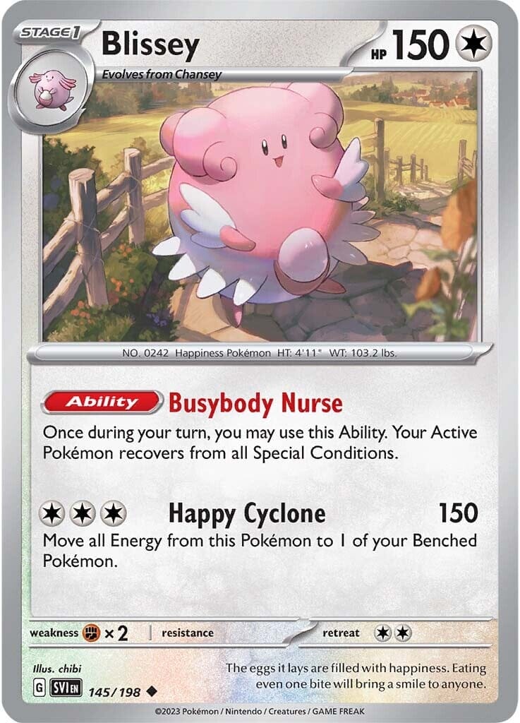 Blissey (145/198) [Scarlet & Violet: Base Set] Pokemon Single Pokémon  | Multizone: Comics And Games