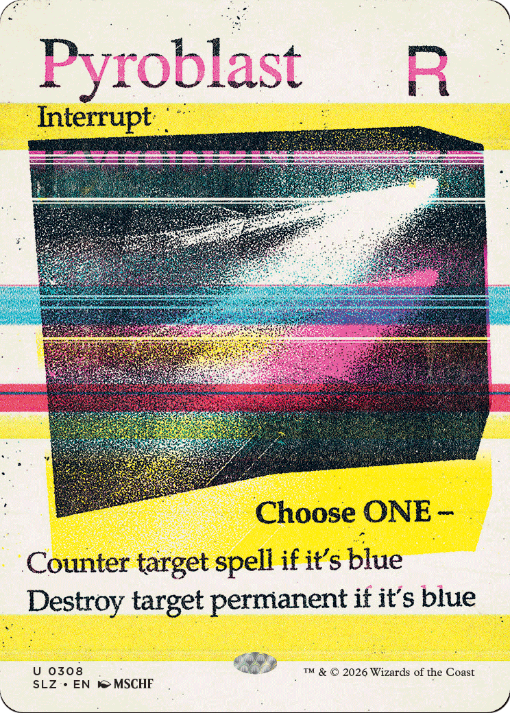 Pyroblast (0308) [Secret Lair x MSCHF: The Zeta Set] MTG Single Magic: The Gathering  | Multizone: Comics And Games