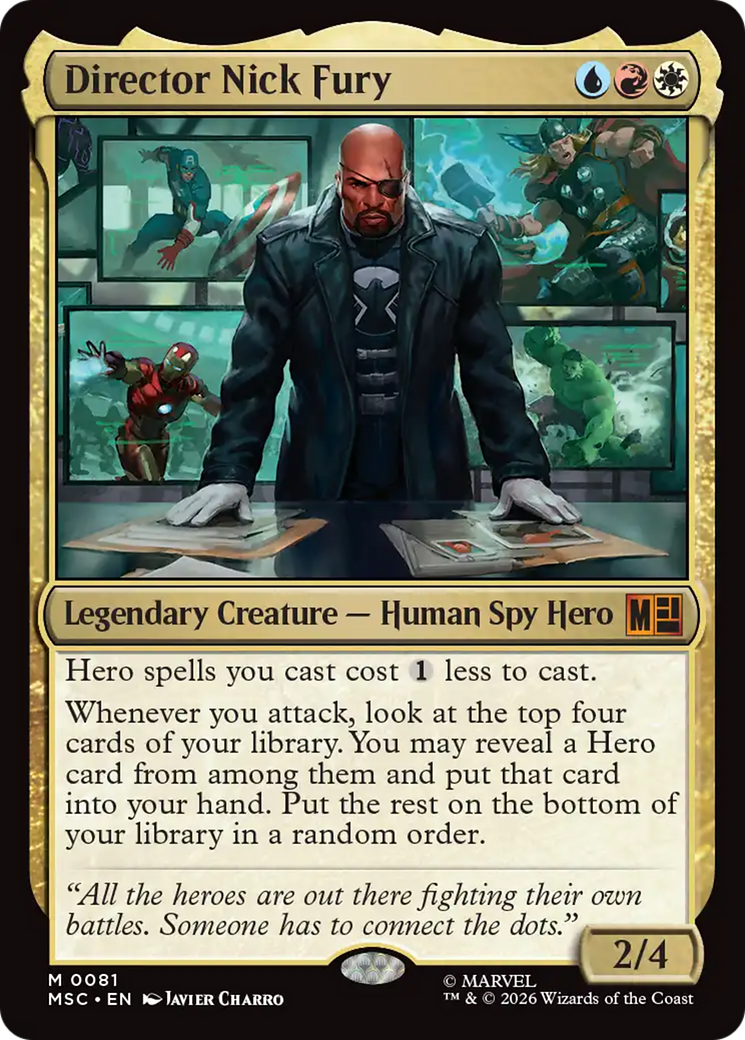 Director Nick Fury (Surge Foil) [Marvel Super Heroes Commander] | Multizone: Comics And Games