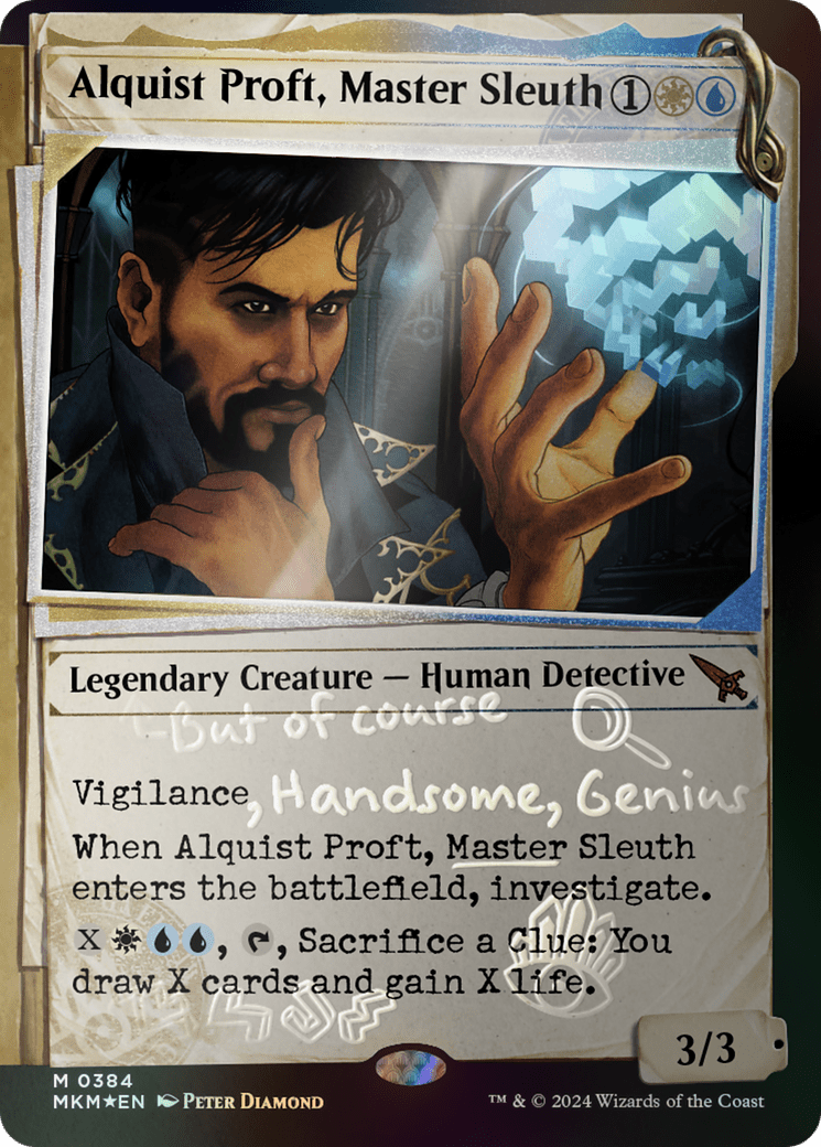 Alquist Proft, Master Sleuth (Showcase) (Invisible Ink) [Murders at Karlov Manor] MTG Single Magic: The Gathering  | Multizone: Comics And Games