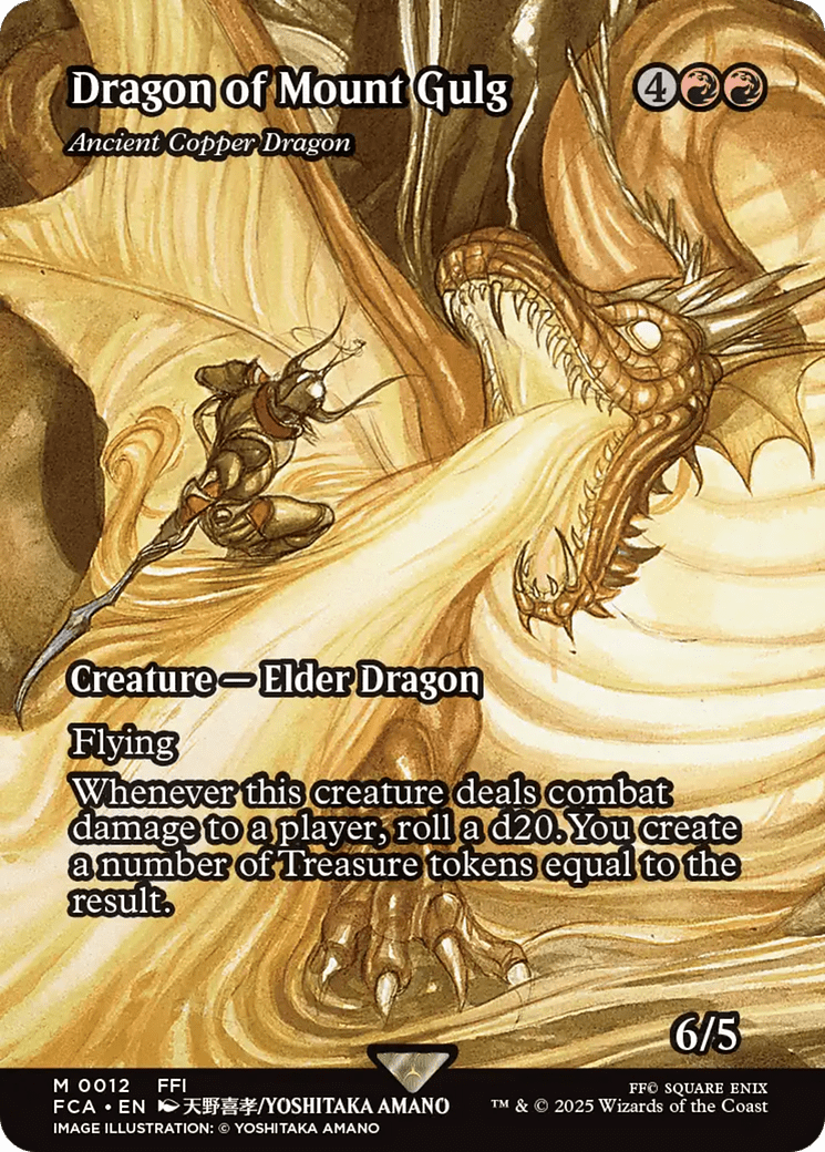 Dragon of Mount Gulg - Ancient Copper Dragon (Showcase) [FINAL FANTASY : Through the Ages] MTG Single Magic: The Gathering  | Multizone: Comics And Games