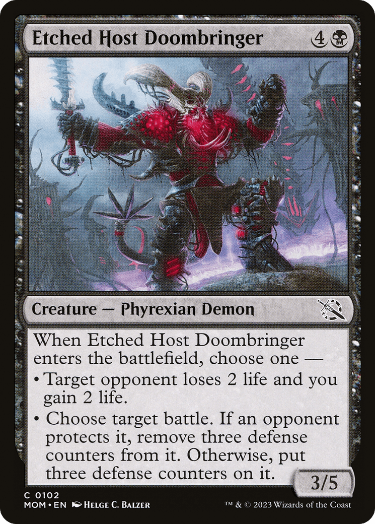 Etched Host Doombringer [March of the Machine] MTG Single Magic: The Gathering  | Multizone: Comics And Games