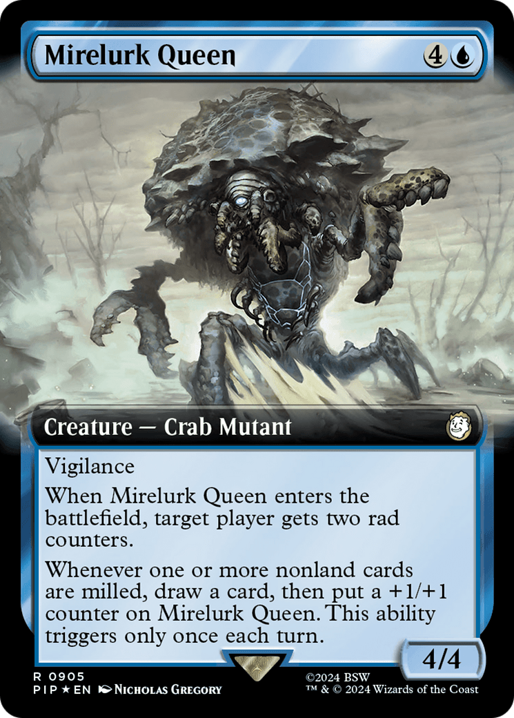 Mirelurk Queen (Extended Art) (Surge Foil) [Fallout] MTG Single Magic: The Gathering  | Multizone: Comics And Games