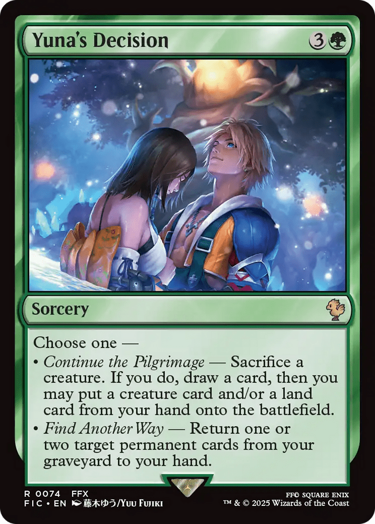 Yuna's Decision [FINAL FANTASY Commander] MTG Single Magic: The Gathering  | Multizone: Comics And Games