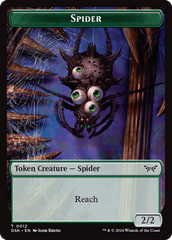 Toy // Spider Double-Sided Token [Duskmourn: House of Horror Tokens] MTG Single Magic: The Gathering  | Multizone: Comics And Games