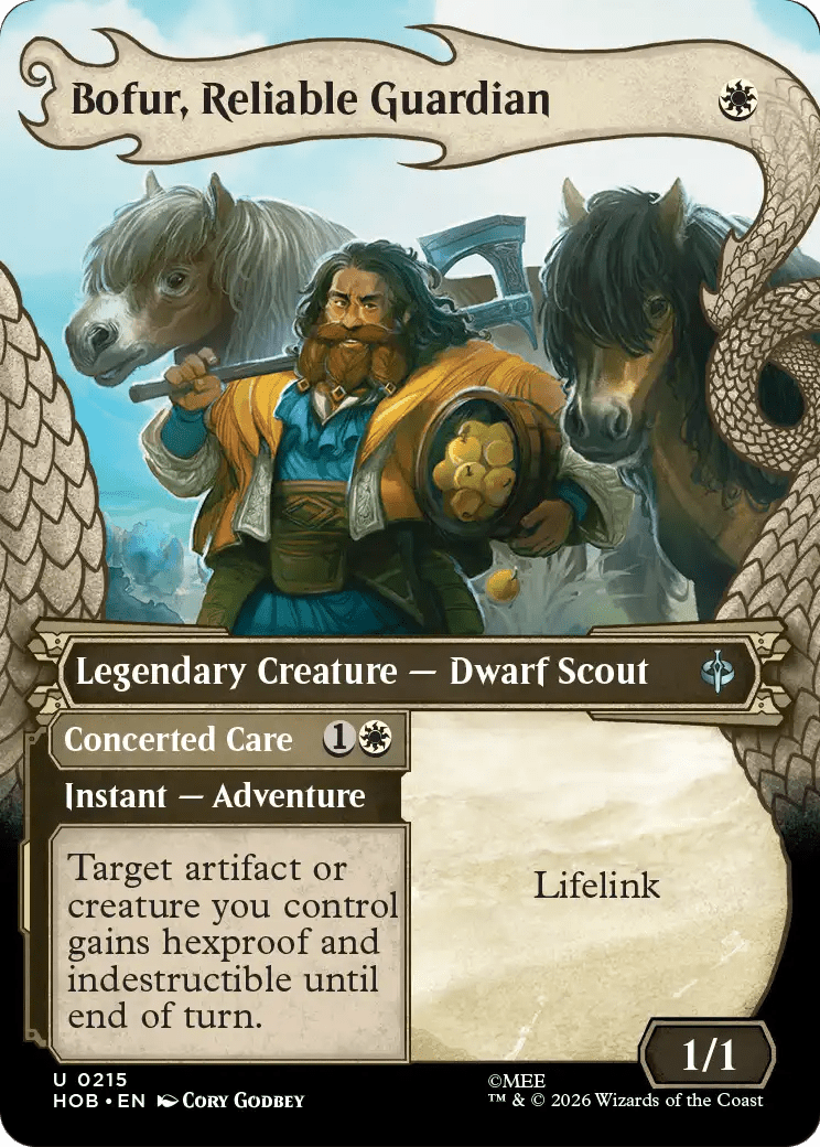 Bofur, Reliable Guardian (Showcase) [The Hobbit] MTG Single Magic: The Gathering  | Multizone: Comics And Games