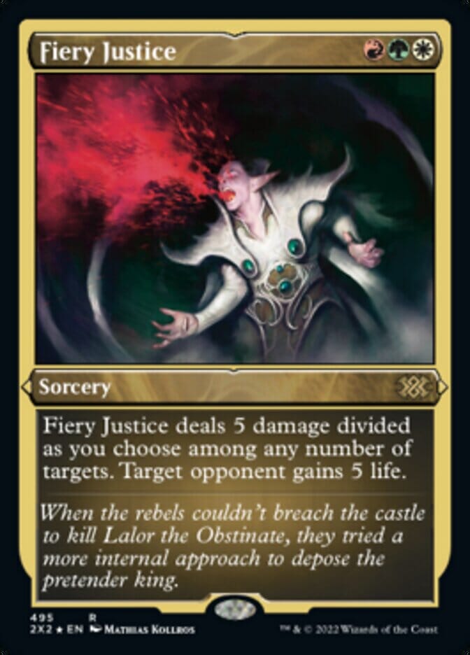 Fiery Justice (Foil Etched) [Double Masters 2022] MTG Single Magic: The Gathering  | Multizone: Comics And Games
