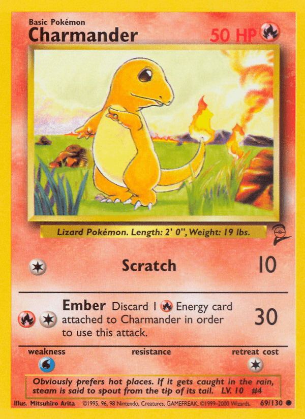 Charmander (69/130) [Base Set 2] Pokemon Single Pokémon  | Multizone: Comics And Games