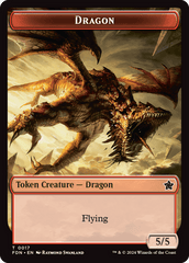 Cat Beast // Dragon (0017) Double-Sided Token [Foundations Tokens] MTG Single Magic: The Gathering  | Multizone: Comics And Games