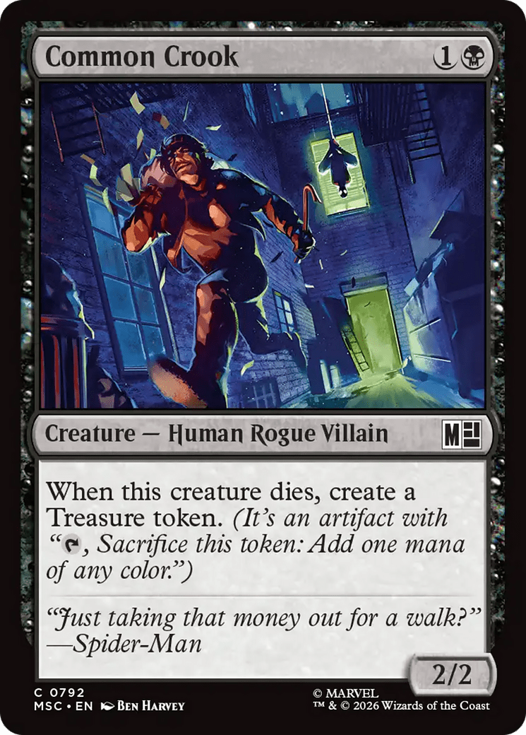 Common Crook [Marvel Super Heroes Commander] MTG Single Magic: The Gathering  | Multizone: Comics And Games