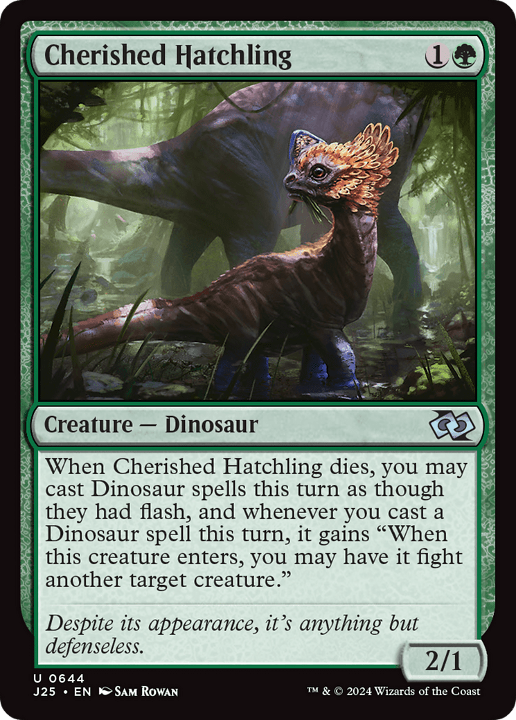 Cherished Hatchling [Foundations Jumpstart] MTG Single Magic: The Gathering  | Multizone: Comics And Games