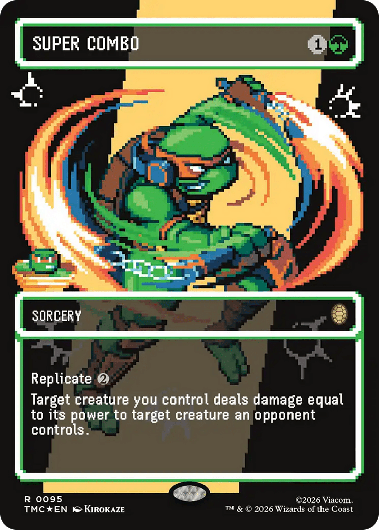 Super Combo (Borderless) (Surge Foil) [Teenage Mutant Ninja Turtles Commander] MTG Single Magic: The Gathering  | Multizone: Comics And Games