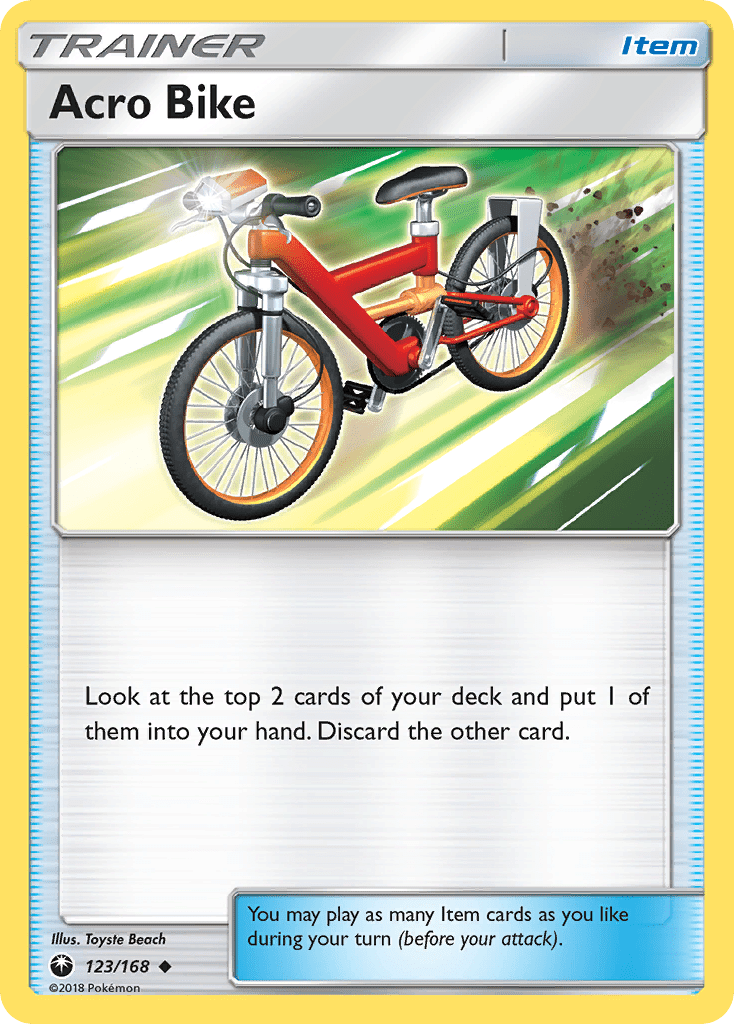 Acro Bike (123/168) [Sun & Moon: Celestial Storm] Pokemon Single Pokémon  | Multizone: Comics And Games