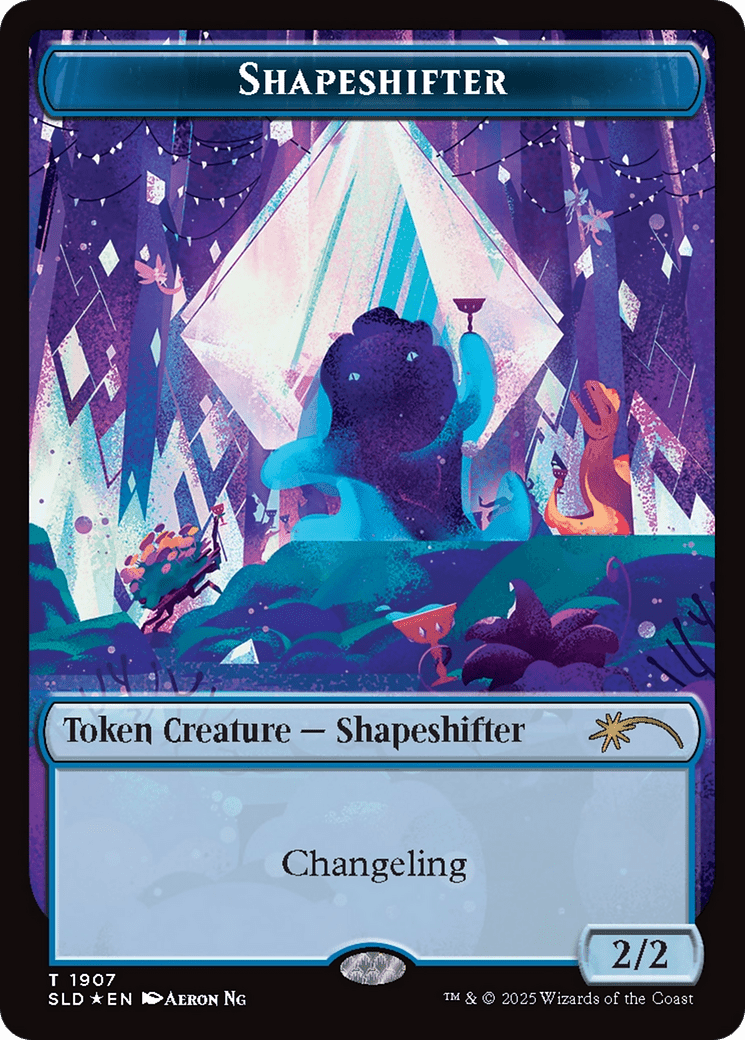Shapeshifter Token (1907) (Double Rainbow Foil) [Secret Lair Drop Series] MTG Single Magic: The Gathering  | Multizone: Comics And Games