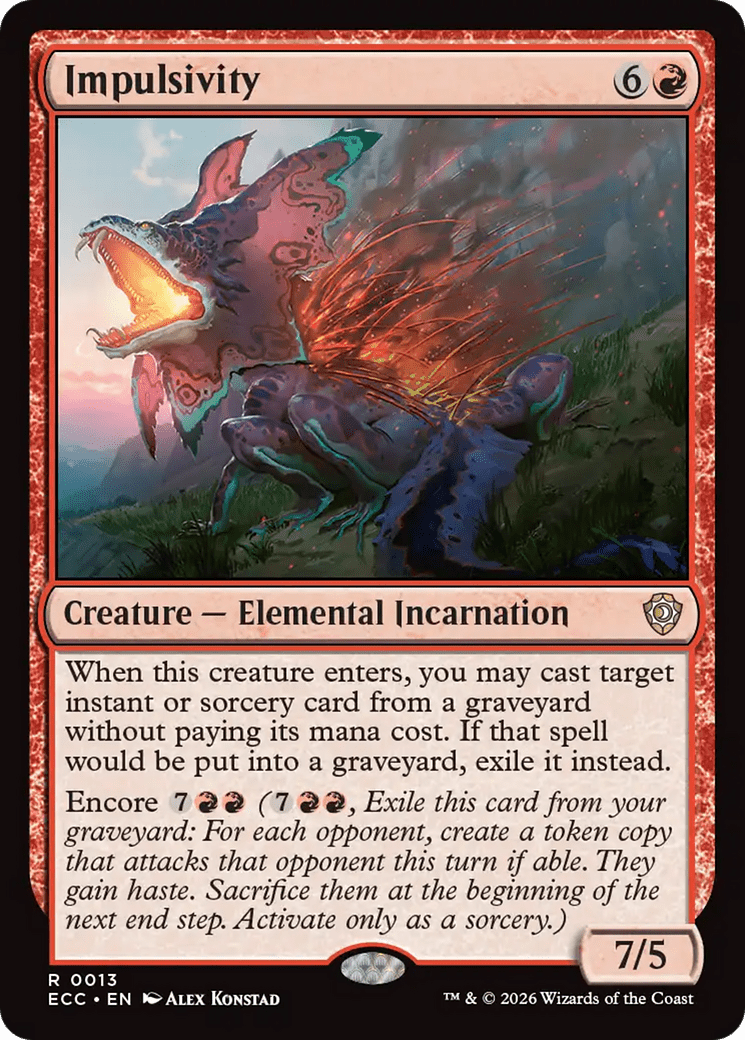 Impulsivity [Lorwyn Eclipsed Commander] MTG Single Magic: The Gathering  | Multizone: Comics And Games