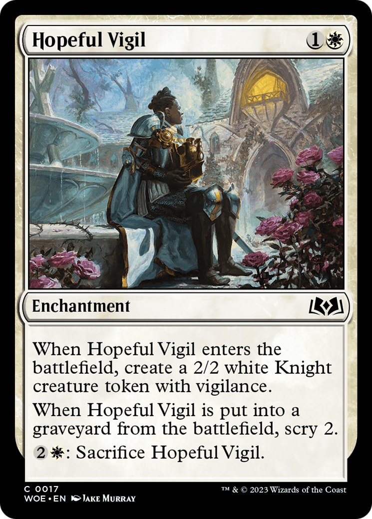 Hopeful Vigil [Wilds of Eldraine] MTG Single Magic: The Gathering  | Multizone: Comics And Games