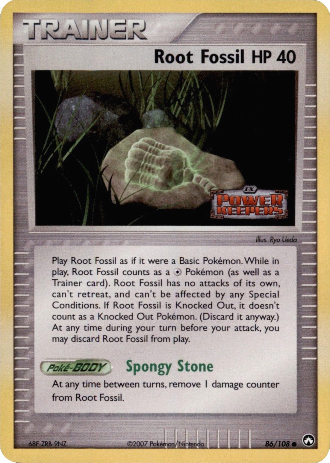 Root Fossil (86/108) (Stamped) [EX: Power Keepers] Pokemon Single Pokémon  | Multizone: Comics And Games