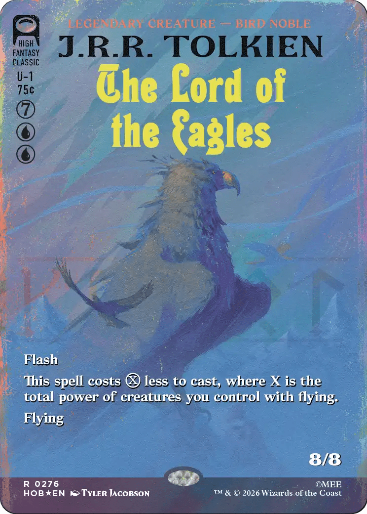 The Lord of the Eagles (Borderless) (Surge Foil) [The Hobbit] MTG Single Magic: The Gathering  | Multizone: Comics And Games