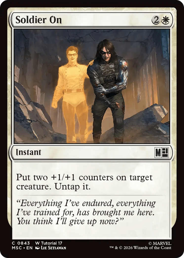 Soldier On [Marvel Super Heroes Commander] MTG Single Magic: The Gathering  | Multizone: Comics And Games