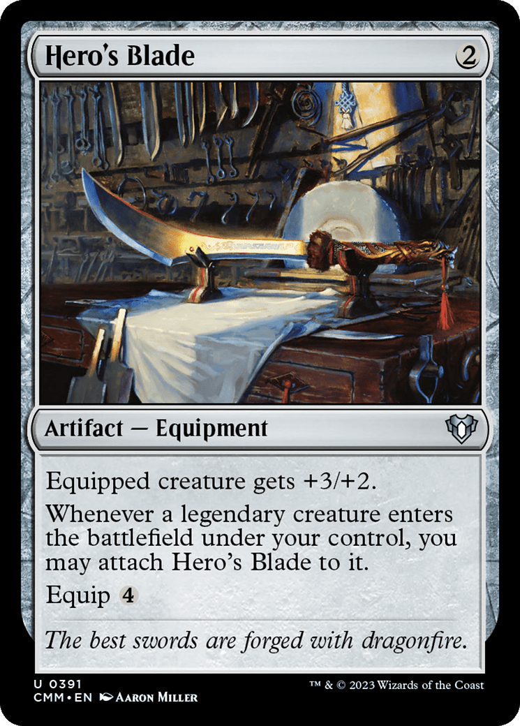 Hero's Blade [Commander Masters] MTG Single Magic: The Gathering  | Multizone: Comics And Games