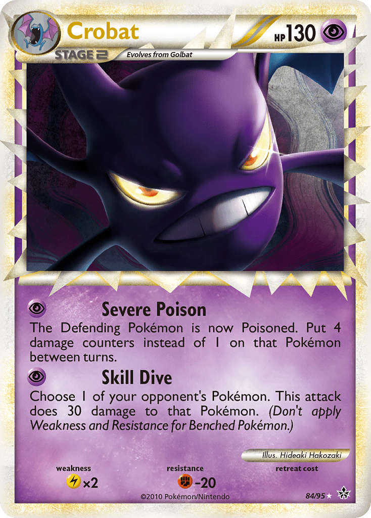 Crobat (84/95) [HeartGold & SoulSilver: Unleashed] Pokemon Single Pokémon  | Multizone: Comics And Games