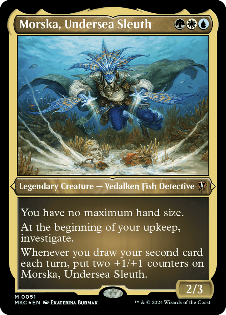 Morska, Undersea Sleuth (Display Commander) [Murders at Karlov Manor Commander] MTG Single Magic: The Gathering  | Multizone: Comics And Games