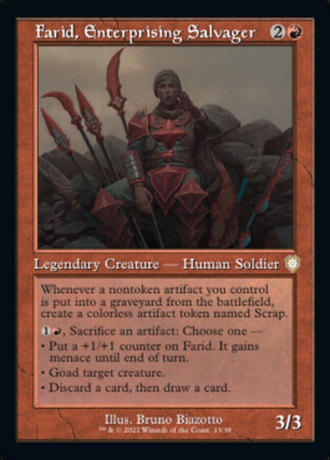 Farid, Enterprising Salvager (Retro) [The Brothers' War Commander] MTG Single Magic: The Gathering  | Multizone: Comics And Games