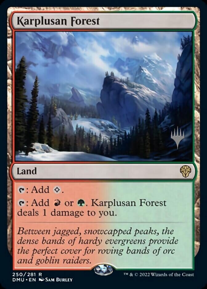 Karplusan Forest (Promo Pack) [Dominaria United Promos] MTG Single Magic: The Gathering  | Multizone: Comics And Games